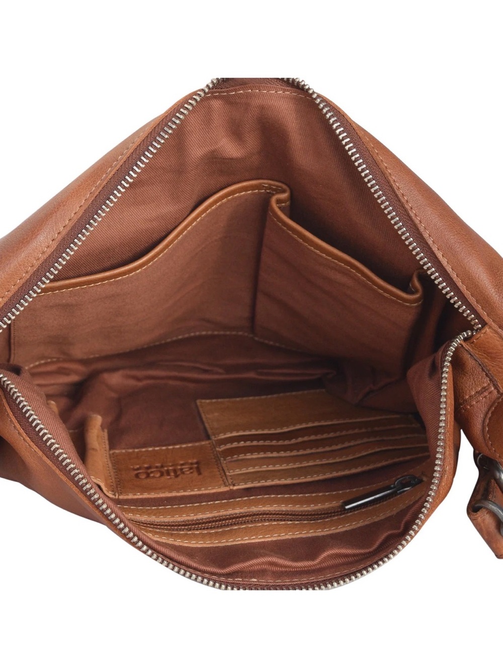 Latico Callie Cognac Tan Leather Hobo Bag - Versatile Everyday Shoulder Bag - Picture 7 of 14